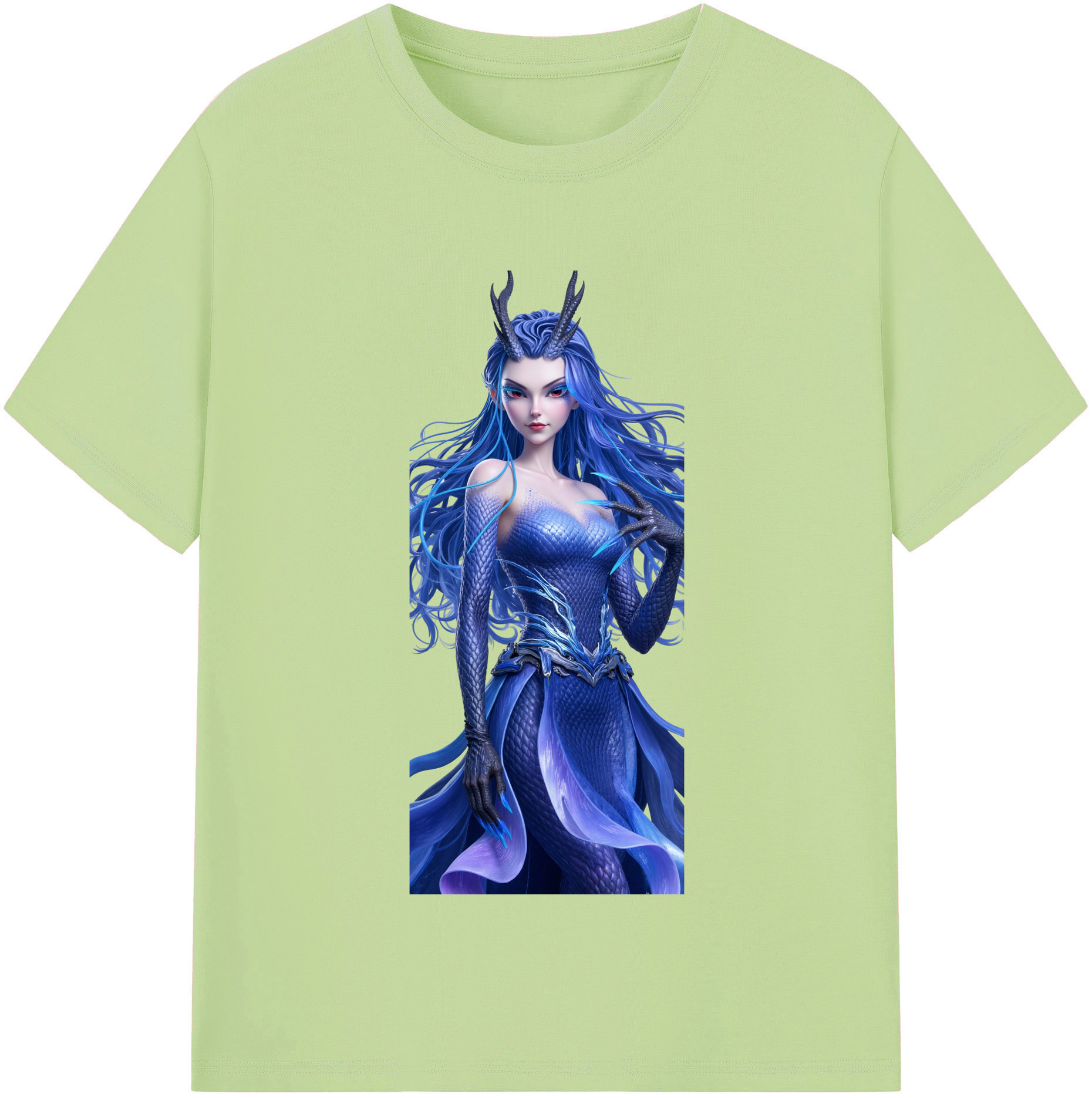 （画像用） Ne Zha 2 ナタ 魔童の大暴れ 綿100％半袖Tシャツ（フロントプリント）